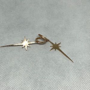 Star Earrings with little Swarovski stones